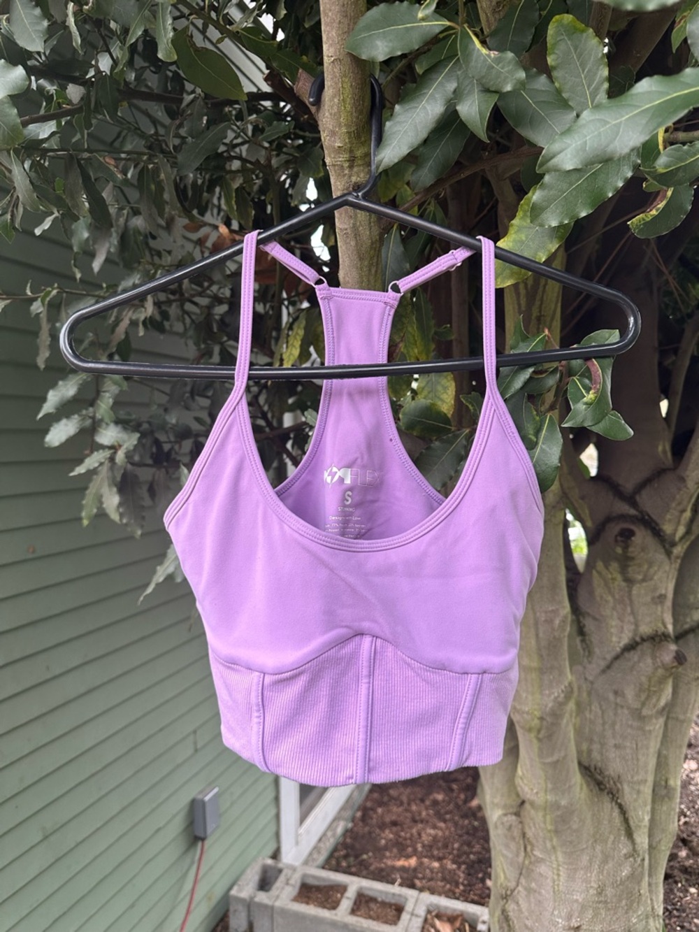 POPFLEX Plié Corset Crop Bralette - Mystic Purple
